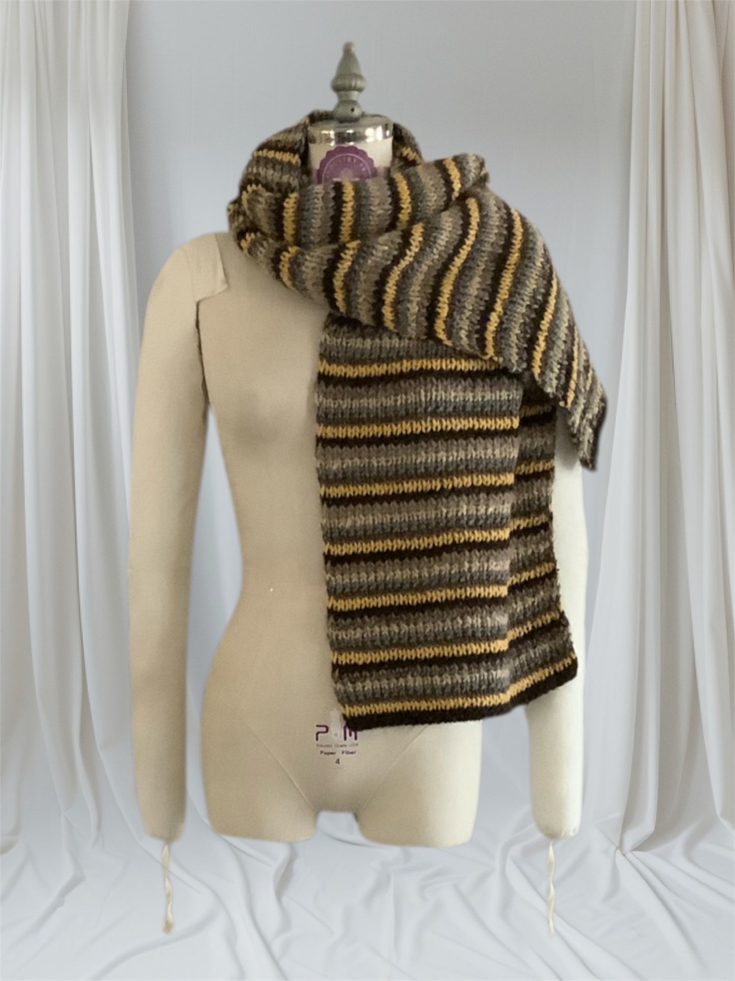 Hand Knit Bulky Scarf