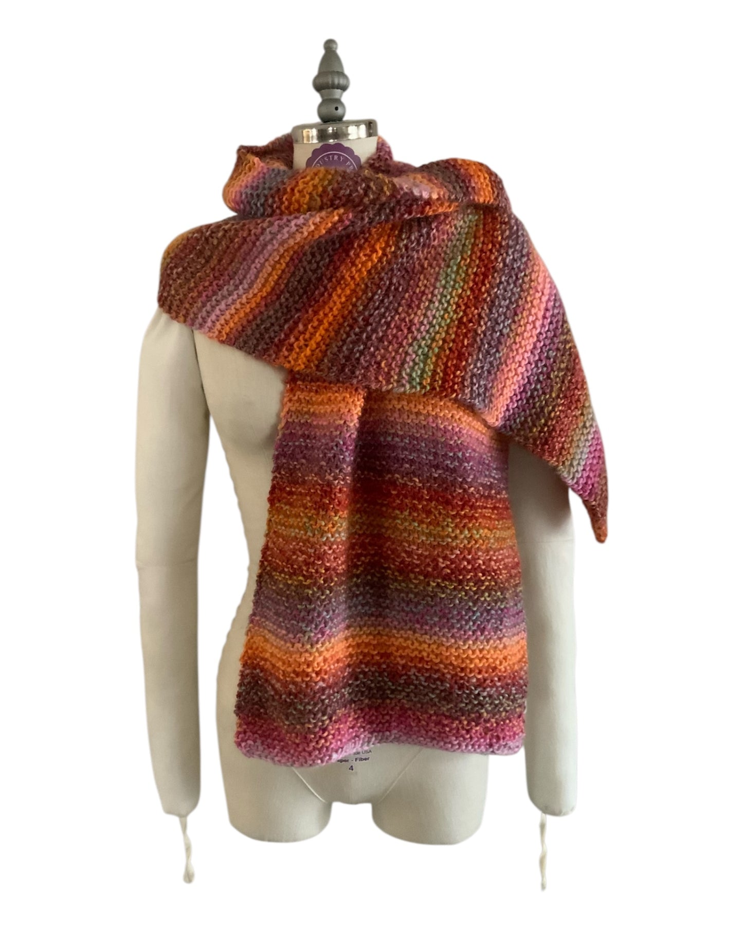 Hand Knit Bulky Scarf