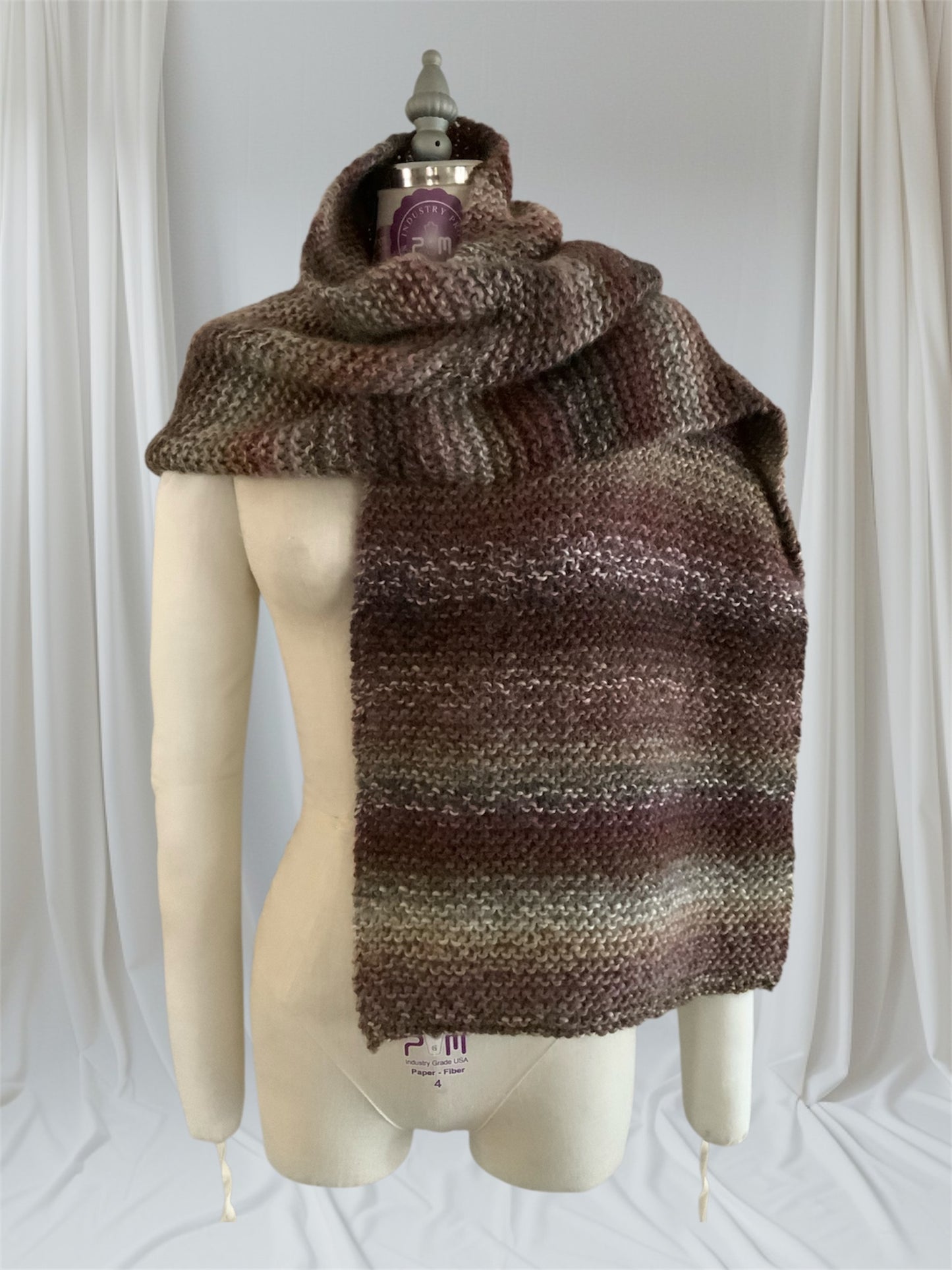Hand Knit Bulky Scarf